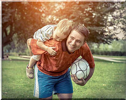 Father with a child