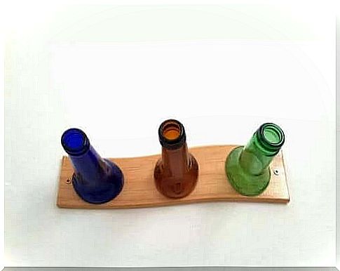 Bottle hat rack