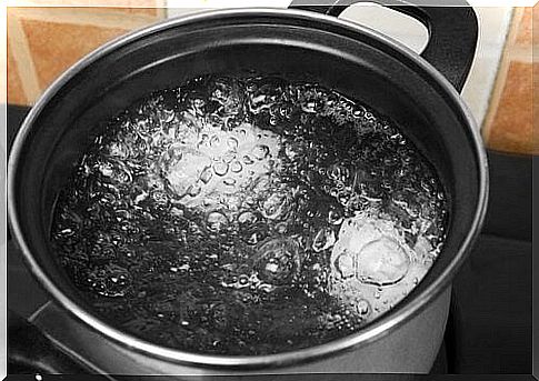 Boiling water