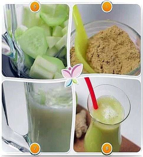 Preparation of green juice part 2