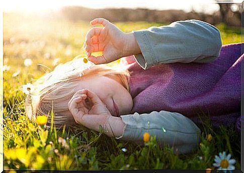 Child in the meadow