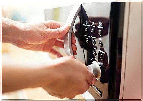 kitchen sponges and a microwave