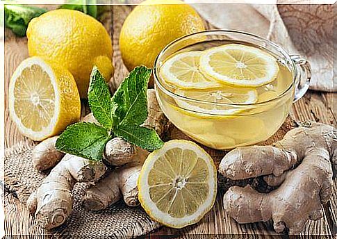 Ginger and lemon infusion