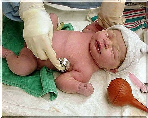 Abstinence syndrome in a newborn