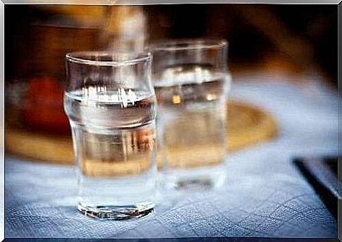 Glasses with water