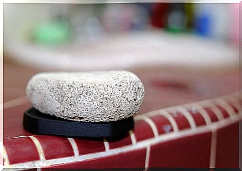 A piece of pumice stone