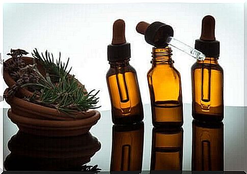 Three bottles of oils