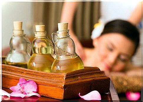 The use of essential oils - massage