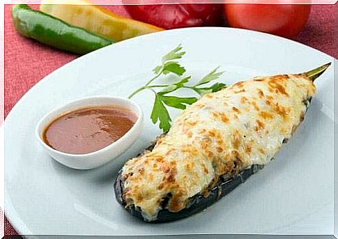 Baked eggplant